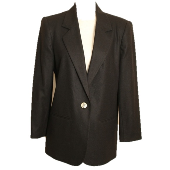 Sag Harbor Jackets & Coats Sag Harbor Pure Wool Black Jacket Coat L